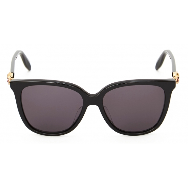 Alexander McQueen - Skull Droplets Acetate Sunglasses - Black - Alexander McQueen Eyewear