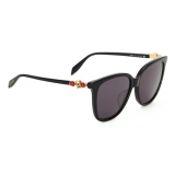 Alexander McQueen - Skull Droplets Acetate Sunglasses - Black - Alexander McQueen Eyewear