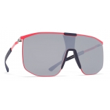 Mykita - Yarrow - Mykita Mylon - Neon Red Blue Navy Silver - Mylon Collection - Sunglasses - Mykita Eyewear