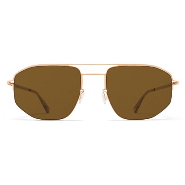 Mykita - MMCRAFT017 - Mykita + Maison Margiela - Champagne Gold Brown - Metal Collection - Sunglasses - Mykita Eyewear