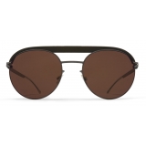 Mykita - ML01 - Mykita + Leica - Green Safari Graphite Brown - Metal Collection - Sunglasses - Mykita Eyewear