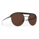 Mykita - ML01 - Mykita + Leica - Green Safari Graphite Brown - Metal Collection - Sunglasses - Mykita Eyewear