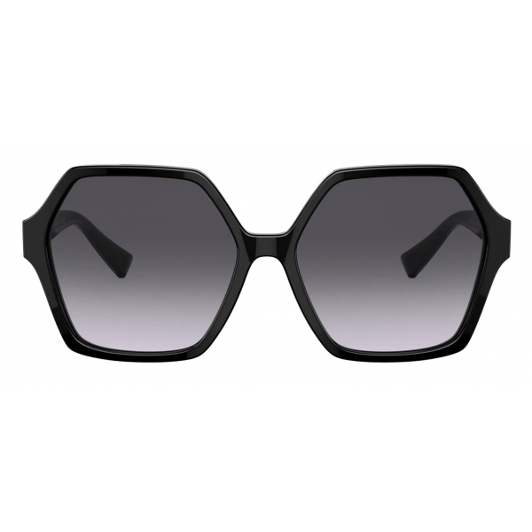 Valentino - VLogo Signature Hexagonal Acetate Frames Sunglasses - Black ...