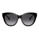 Valentino - Occhiale da Sole Cat-Eye in Acetato VLogo Signature - Nero - Valentino Eyewear