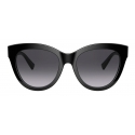 Valentino - VLogo Signature Cat-Eye Acetate Sunglasses - Black - Valentino Eyewear