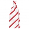 Viola Milano - Classic Stripe Selftipped Silk Jacquard Tie - Red / Navy - Made in Italy - Luxury Exclusive Collection
