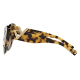 Valentino - VLogo Signature Cat-Eye Acetate Sunglasses - Havana Brown - Valentino Eyewear