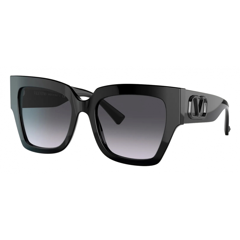 Valentino - VLogo Signature Square Acetate Sunglasses - Black ...