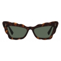 Valentino - Cat-Eye Acetate Sunglasses - Havana Green - Valentino Eyewear