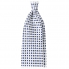 Viola Milano - Cravatta in Seta con Motivo a Cubo Autotipped - Bianco - Made in Italy - Luxury Exclusive Collection