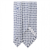 Viola Milano - Cube Pattern Selftipped Silk Tie - White- Made in Italy - Luxury Exclusive Collection