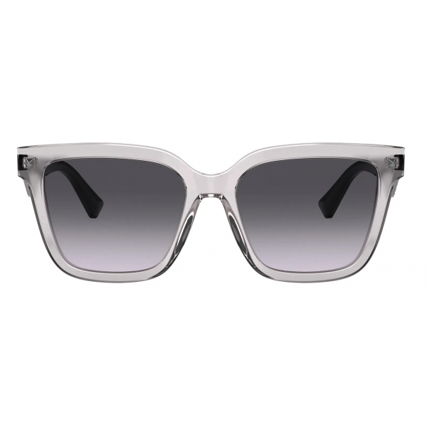 Valentino - VLTN Squared Acetate Sunglasses - Gray - Valentino Eyewear