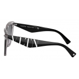 Valentino - Occhiale da Sole Squadrato in Acetato VLTN - Grigio - Valentino Eyewear