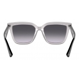 Valentino - VLTN Squared Acetate Sunglasses - Gray - Valentino Eyewear