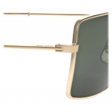Céline - Metal Frame 18 Sunglasses in Metal - Gold Green - Sunglasses - Céline Eyewear