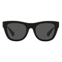 Valentino - Occhiale da Sole Squadrato in Acetato - Nero Grigio - Valentino Eyewear