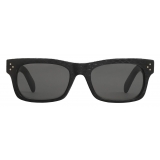 Céline - Black Frame 23 Sunglasses in Acetate with Leather - Black - Sunglasses - Céline Eyewear