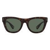 Valentino - Occhiale da Sole Squadrato in Acetato - Havana Verde - Valentino Eyewear