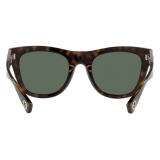 Valentino - Occhiale da Sole Squadrato in Acetato - Havana Verde - Valentino Eyewear