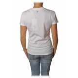 Dondup - T-shirt with Strong Writing - White - T-shirt - Luxury Exclusive Collection