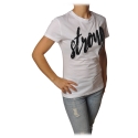 Dondup - T-shirt with Strong Writing - White - T-shirt - Luxury Exclusive Collection