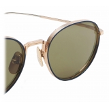 Thom Browne - Navy and White Gold Pantos Sunglasses - Thom Browne Eyewear