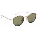 Thom Browne - Navy and White Gold Pantos Sunglasses - Thom Browne Eyewear