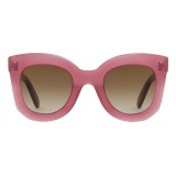 Céline - Butterfly S005 Sunglasses in Acetate - Milky Merlot - Sunglasses - Céline Eyewear