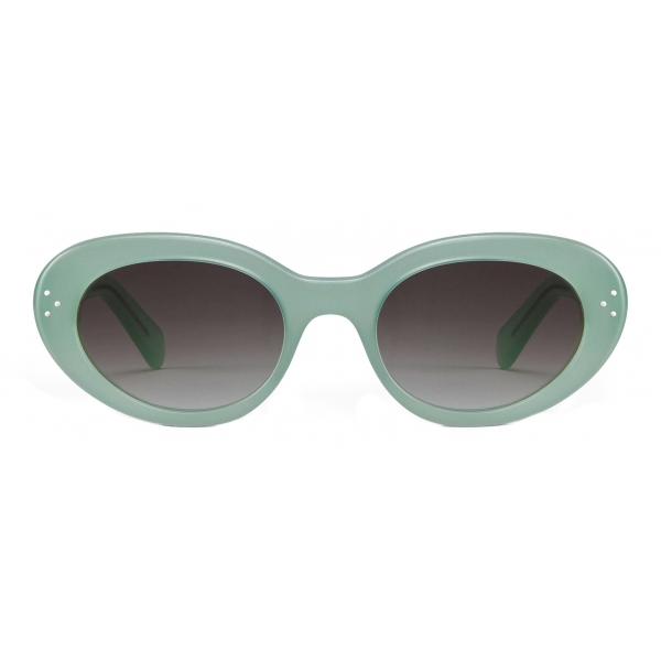 Céline - Cat Eye S193 Sunglasses in Acetate - Milky Water Green - Sunglasses - Céline Eyewear