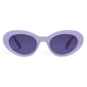 Céline - Cat Eye S193 Sunglasses in Acetate - Milky Lilac - Sunglasses - Céline Eyewear