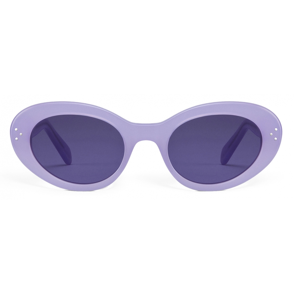 Céline - Cat Eye S193 Sunglasses in Acetate - Milky Lilac - Sunglasses ...