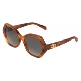 Céline - Maillon Triomphe 03 Sunglasses in Acetate - Blonde Havana - Sunglasses - Céline Eyewear