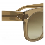 Céline - Oversized S002 Sunglasses in Acetate - Transparent Khaki - Sunglasses - Céline Eyewear