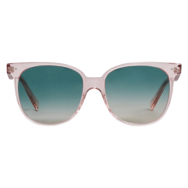 Céline - Oversized S022 Sunglasses in Acetate - Transparent Baby Pink - Sunglasses - Céline Eyewear