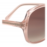 Céline - Square S172 Sunglasses in Acetate - Peach - Sunglasses - Céline Eyewear