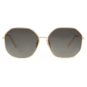 Céline - Metal Frame 17 Sunglasses in Metal - Gold Gradient Grey - Sunglasses - Céline Eyewear