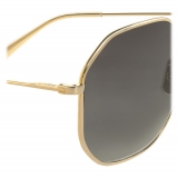 Céline - Metal Frame 17 Sunglasses in Metal - Gold Gradient Grey - Sunglasses - Céline Eyewear
