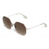 Céline - Metal Frame 17 Sunglasses in Metal - Silver Gradient Brown - Sunglasses - Céline Eyewear