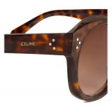 Céline - Round S186 Sunglasses in Acetate - Dark Havana - Sunglasses - Céline Eyewear