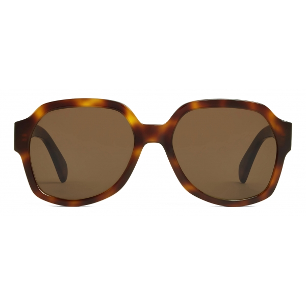 Céline - Triomphe 02 Sunglasses in Acetate - Dark Havana - Sunglasses - Céline Eyewear