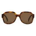 Céline - Occhiali da Sole Triomphe 02 in Acetato - Avana Scuro - Occhiali da Sole - Céline Eyewear