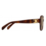 Céline - Occhiali da Sole Triomphe 02 in Acetato - Avana Scuro - Occhiali da Sole - Céline Eyewear