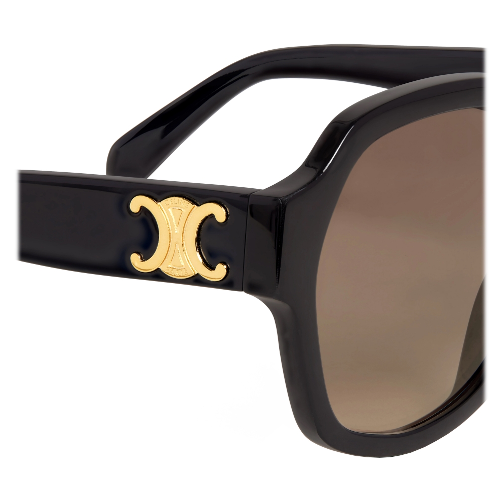 Céline - Triomphe 02 Sunglasses in Acetate - Black - Sunglasses 