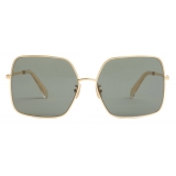 Céline - Metal Frame 09 Sunglasses in Metal - Gold Green - Sunglasses - Céline Eyewear