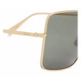 Céline - Metal Frame 09 Sunglasses in Metal - Gold Green - Sunglasses - Céline Eyewear