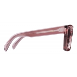 Céline - Square S130 Sunglasses in Acetate - Transparent Pink - Sunglasses - Céline Eyewear