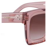Céline - Square S130 Sunglasses in Acetate - Transparent Pink - Sunglasses - Céline Eyewear