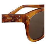 Céline - Occhiali da Sole  Quadrati S167 in Acetato Triomphe - Avana Chiaro - Occhiali da Sole - Céline Eyewear