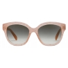 Céline - Occhiali da Sole  Quadrati S167 in Acetato Triomphe - Rosa Opalescente - Occhiali da Sole - Céline Eyewear