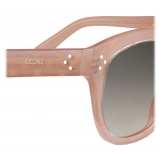 Céline - Square S167 Sunglasses in Acetate with Triomphe Pattern - Milky Rose - Sunglasses - Céline Eyewear